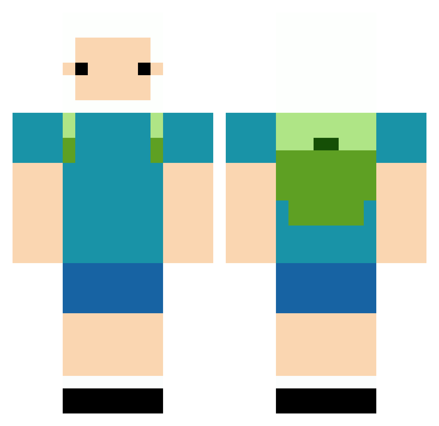 SERGEANTKIDD Minecraft skin, front and back view