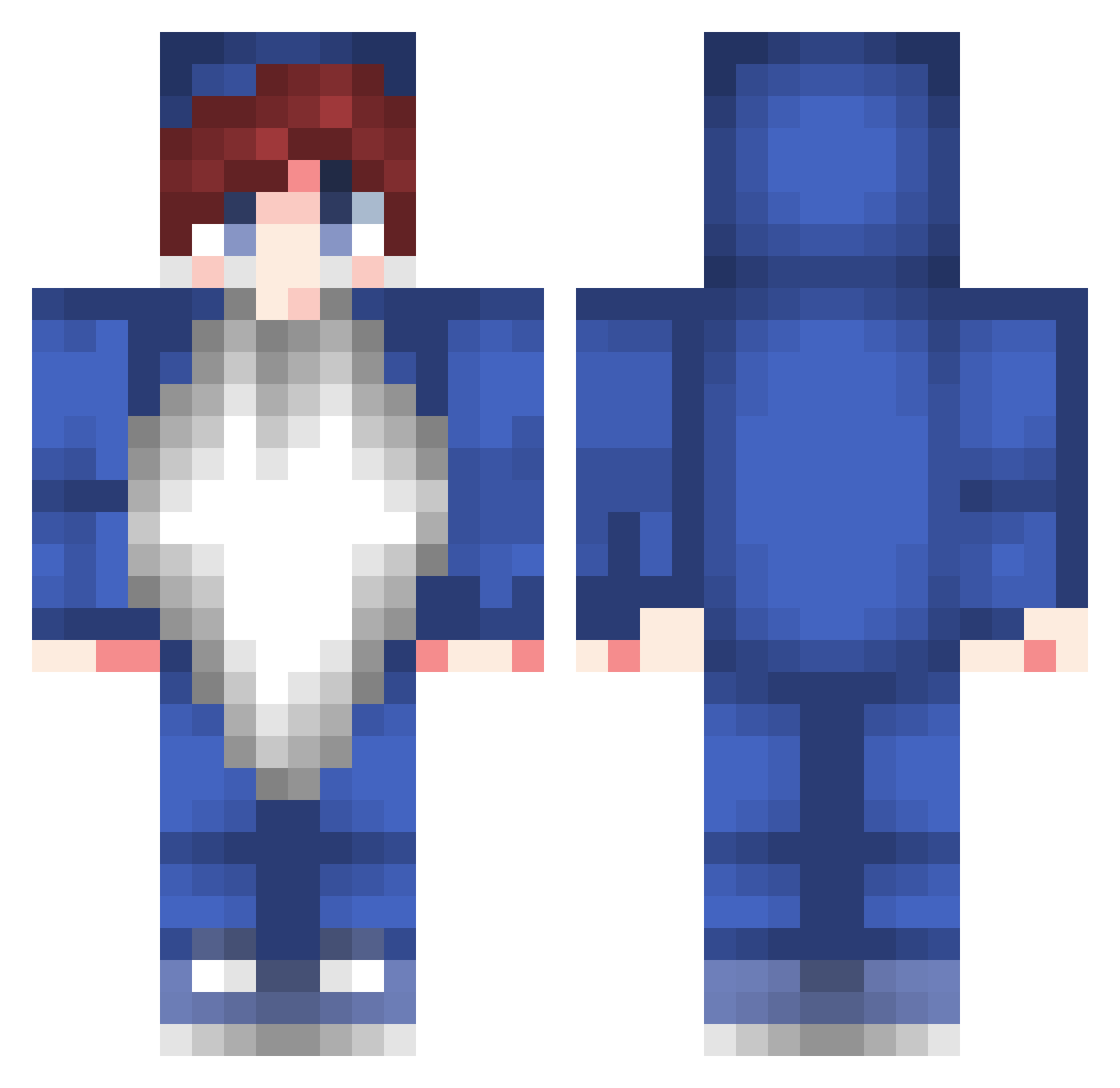 Tictimmi1 Minecraft skin, front and back view