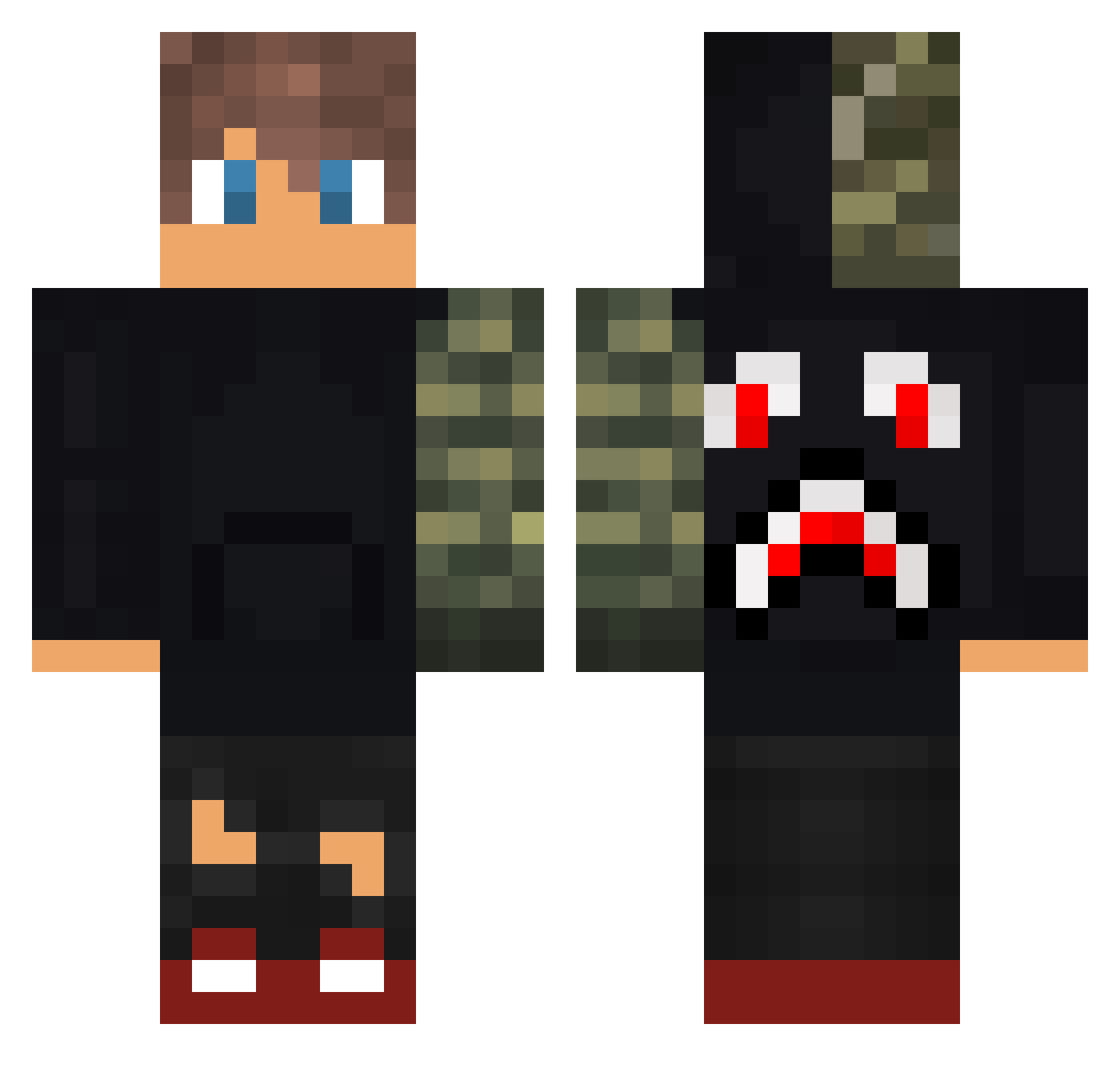 480_Guero Minecraft skin, front and back view