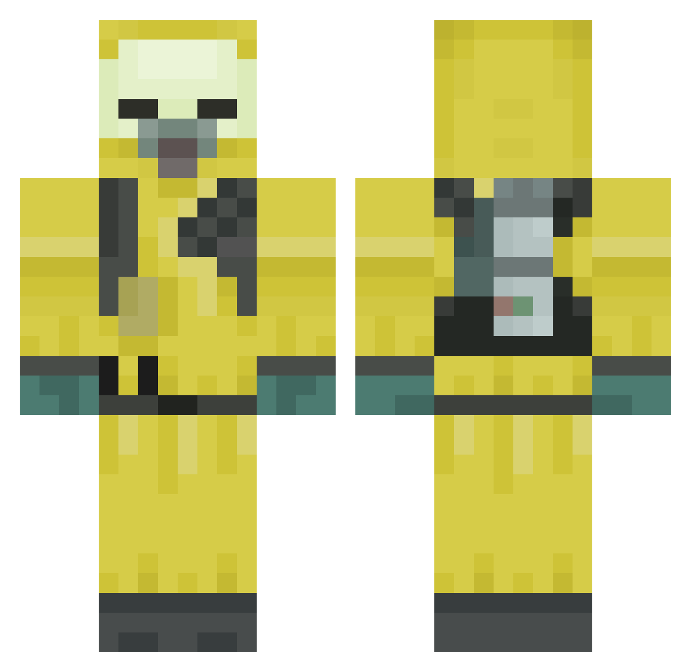 potatoe892 Minecraft skin, front and back view