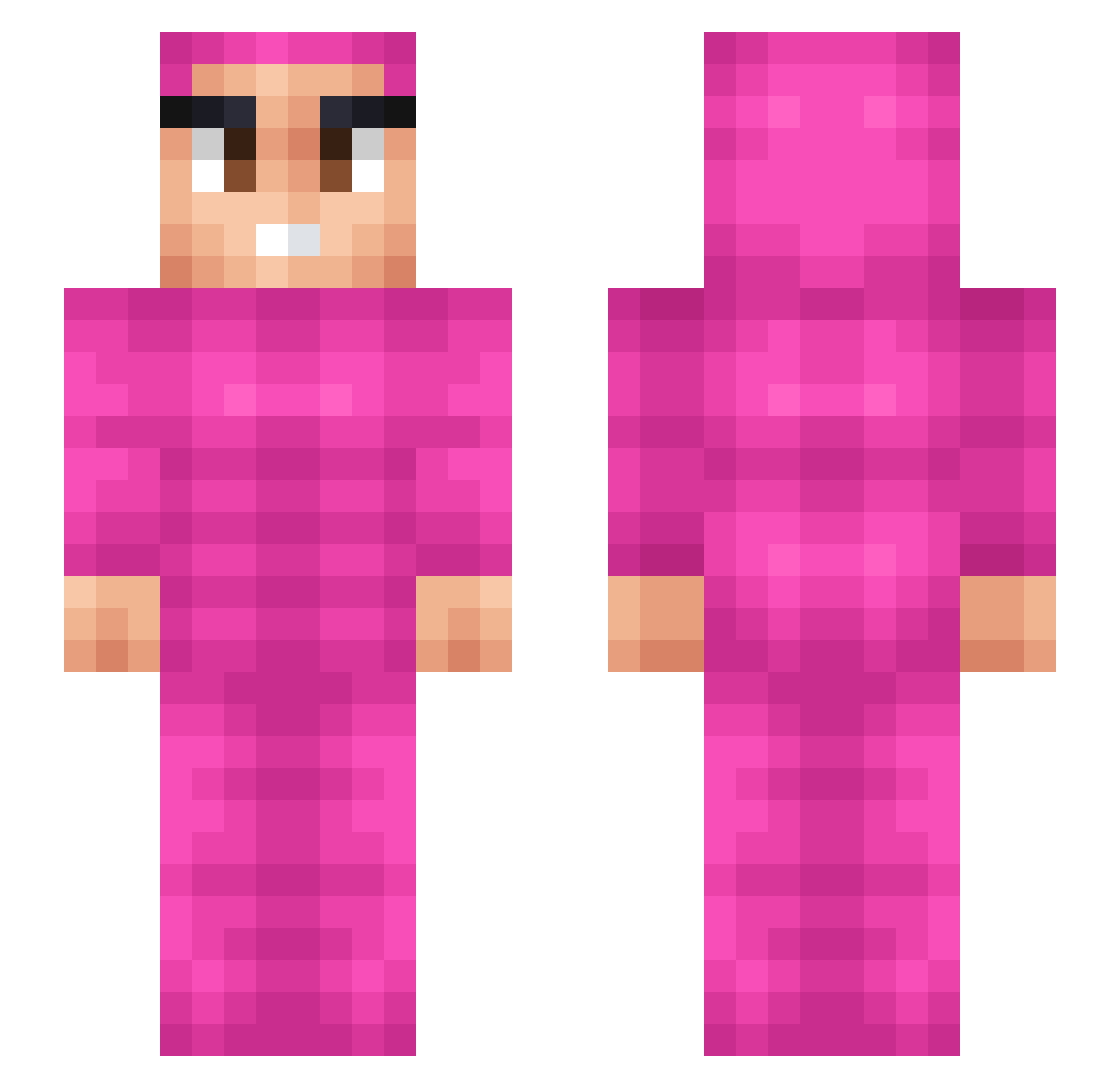 Gram_MC Minecraft skin, front and back view