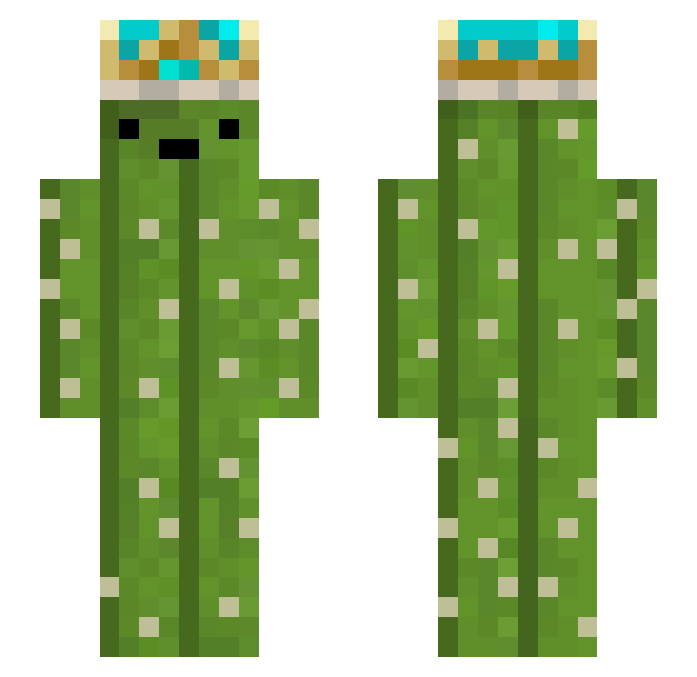 Benyyyy Minecraft skin, front and back view