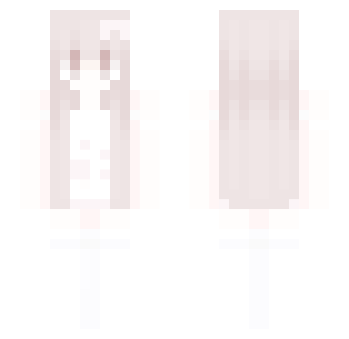 TaylorBlossoms Minecraft skin, front and back view