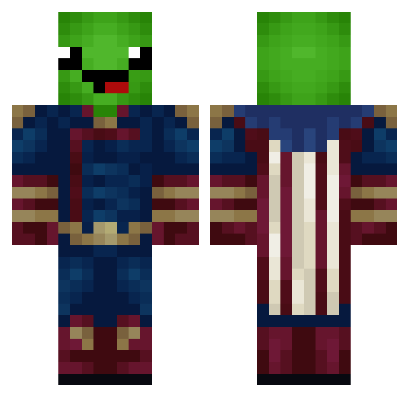 btlteamtnt_2 Minecraft skin, front and back view