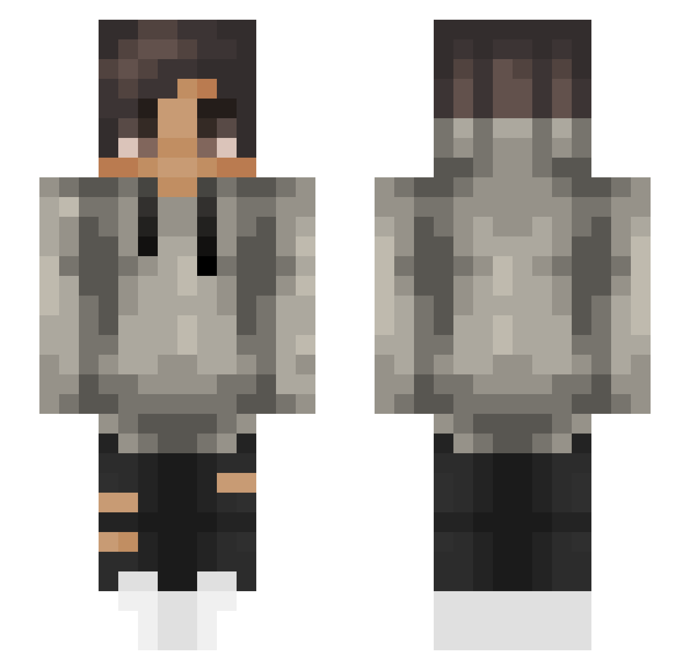 rayy_l Minecraft skin, front and back view