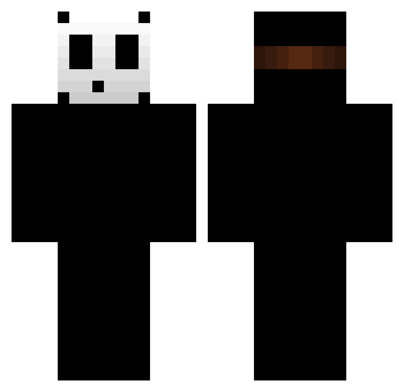 TyreaxYT Minecraft skin, front and back view