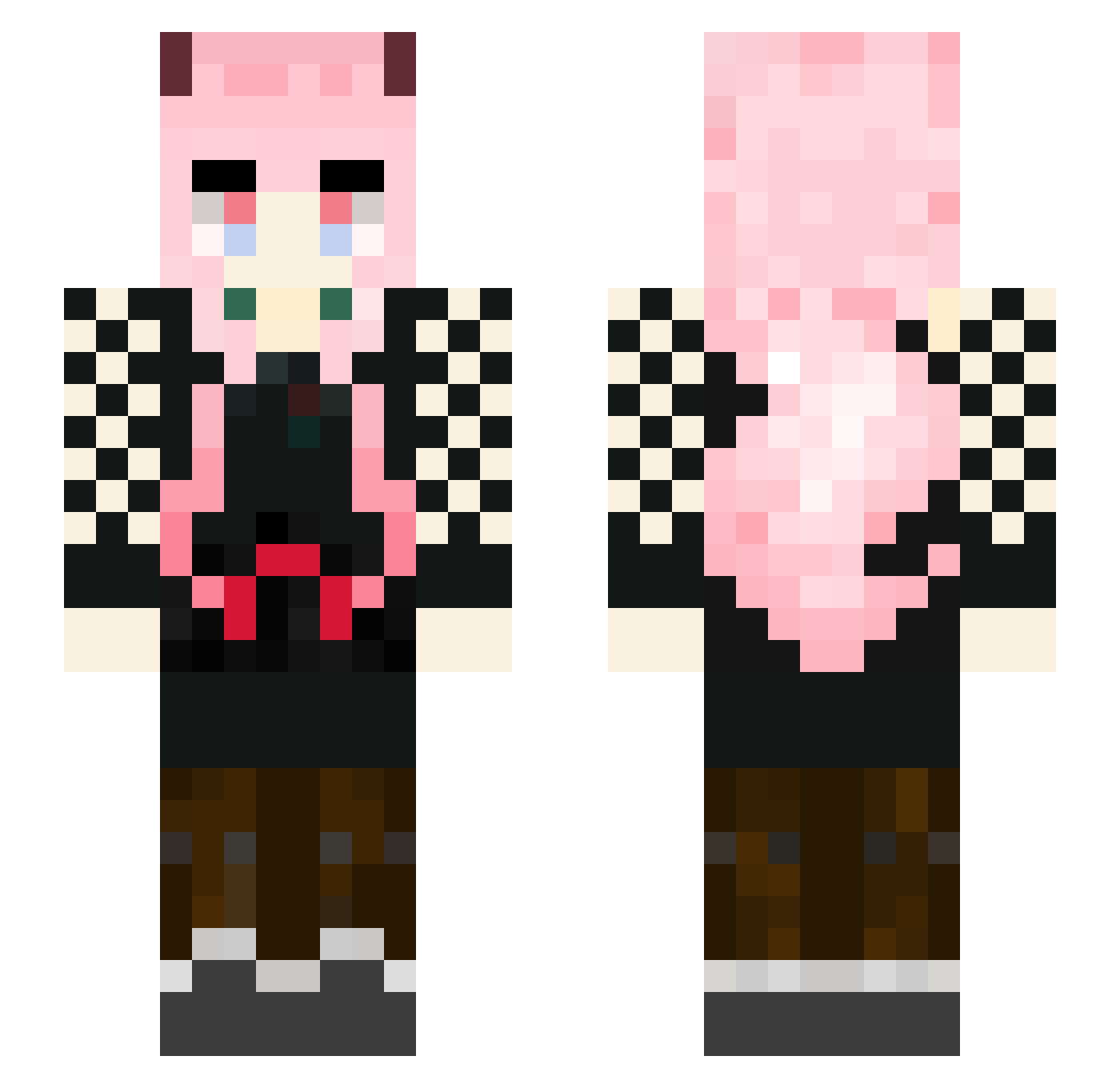 weiwei_UwU Minecraft skin, front and back view