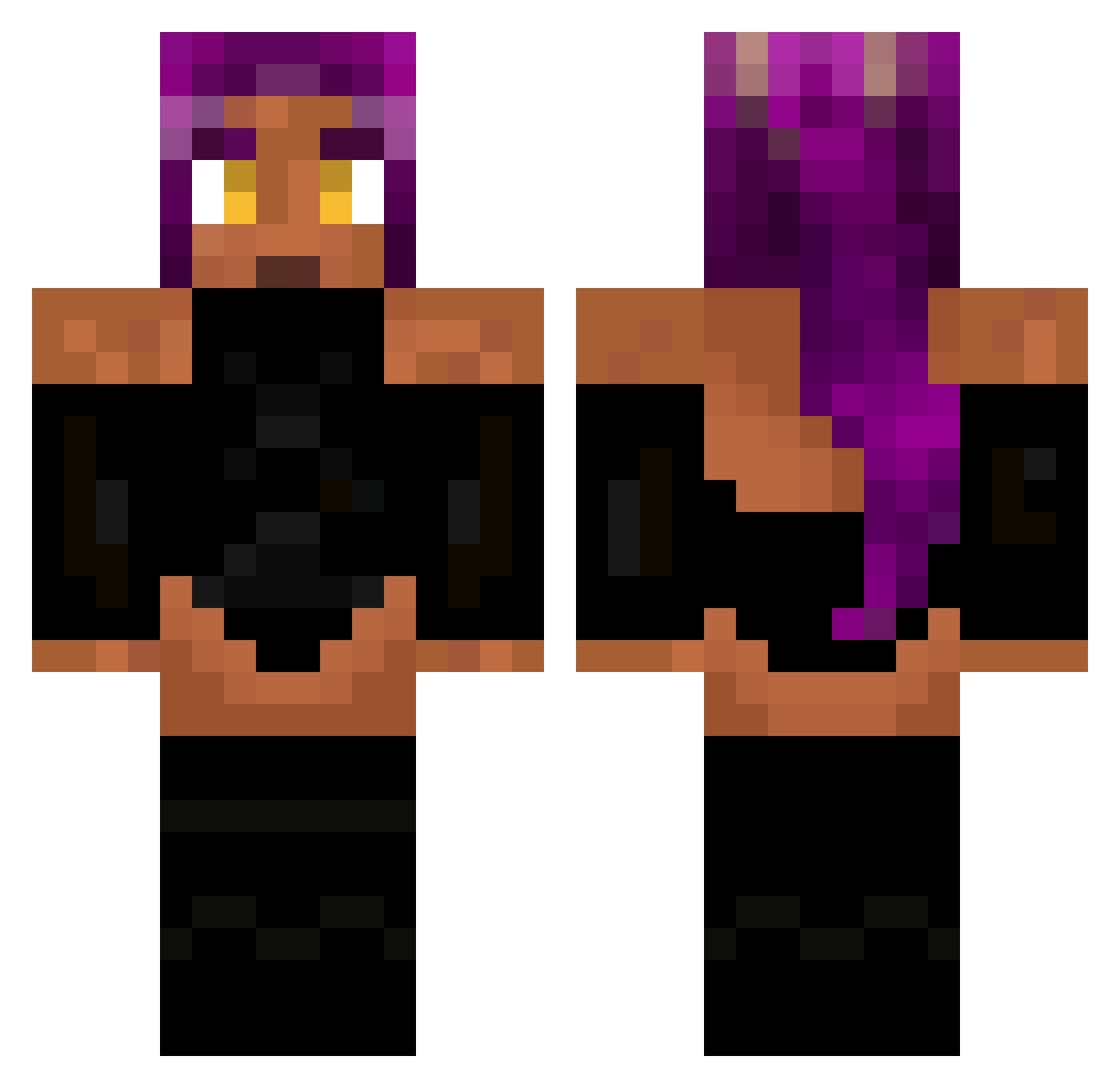 Hosuh__ Minecraft skin, front and back view
