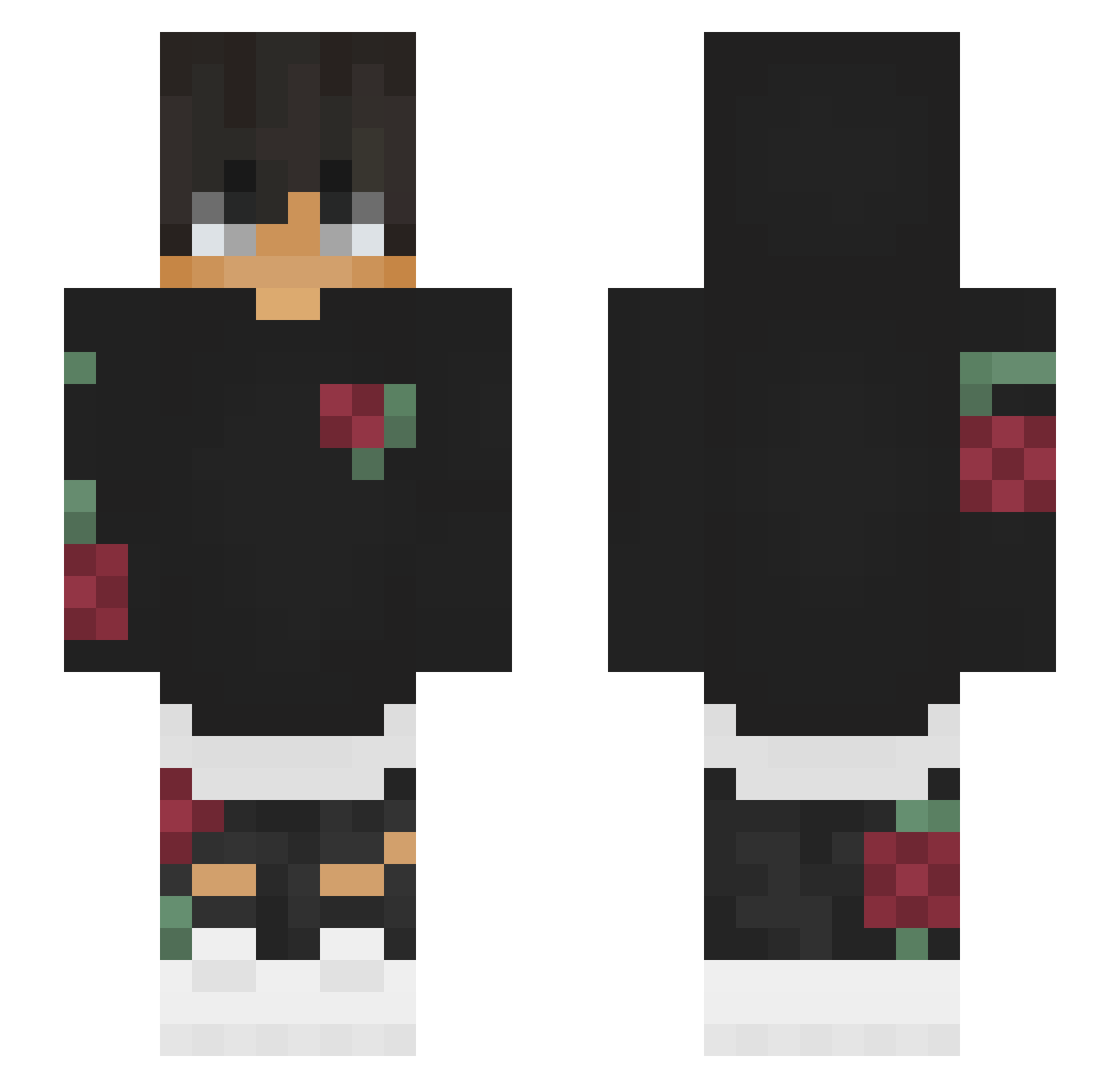 SupremeViktor Minecraft skin, front and back view