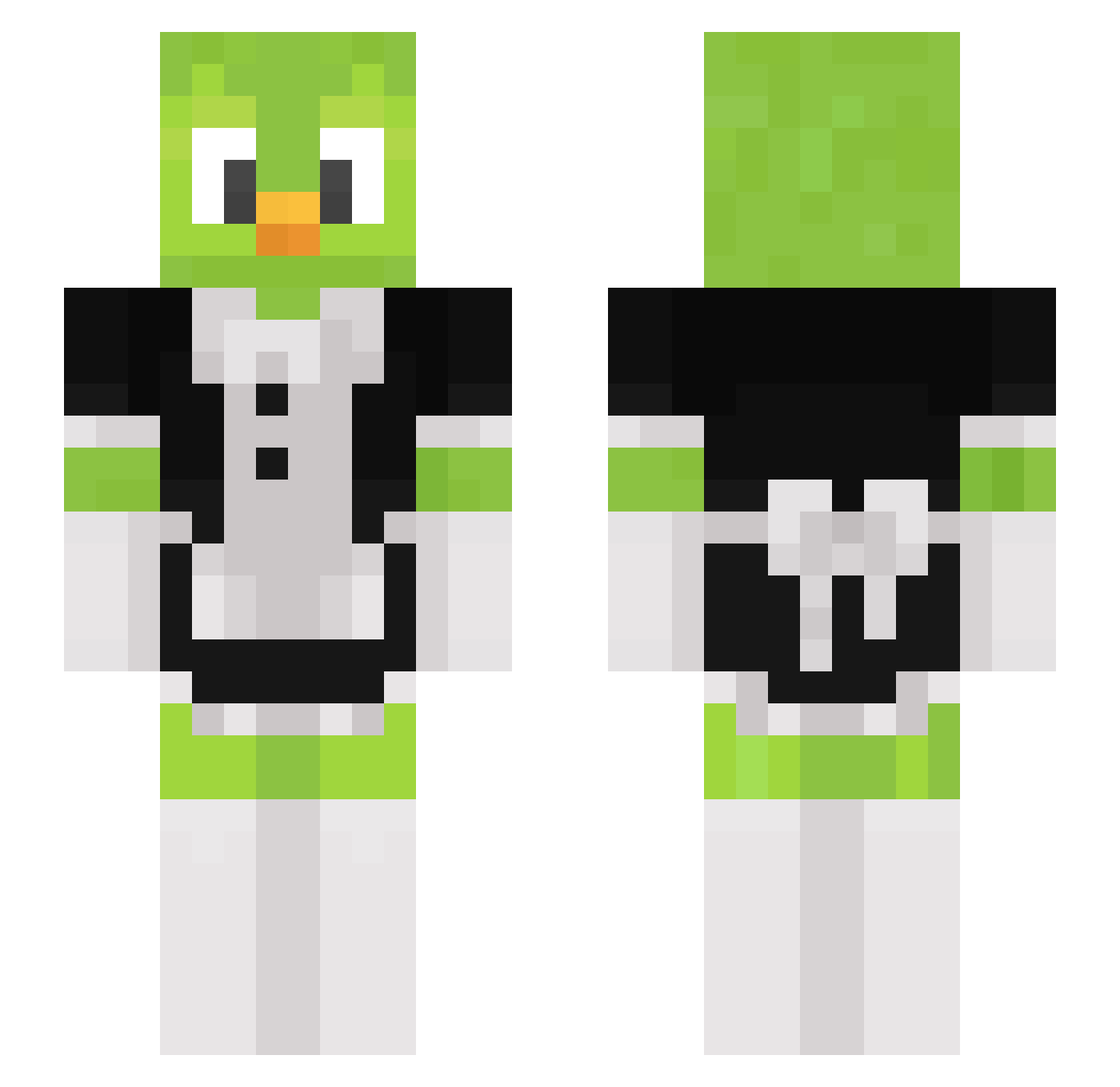 ThorbenBorchartt Minecraft skin, front and back view
