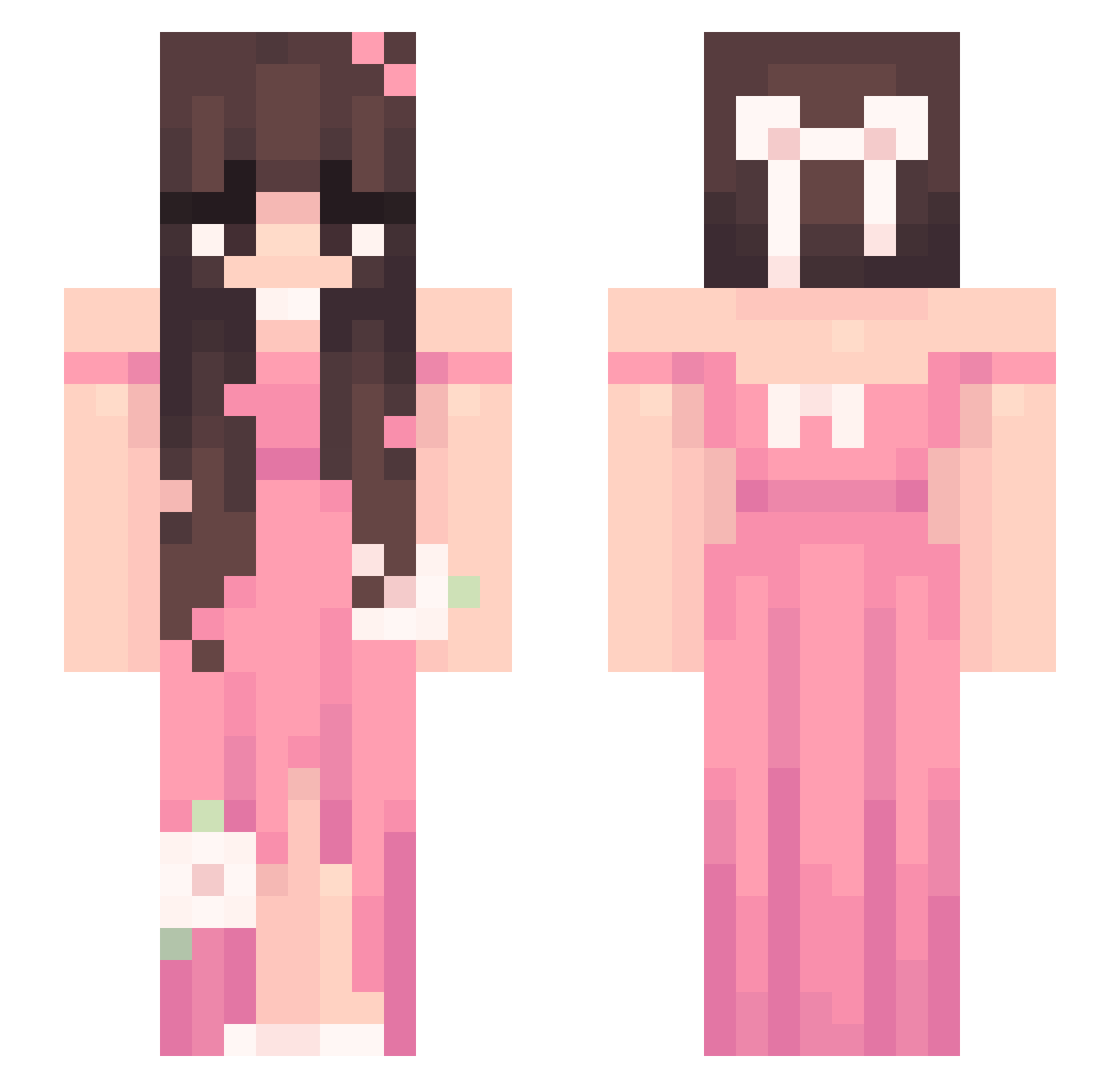 IiIiana_ Minecraft skin, front and back view