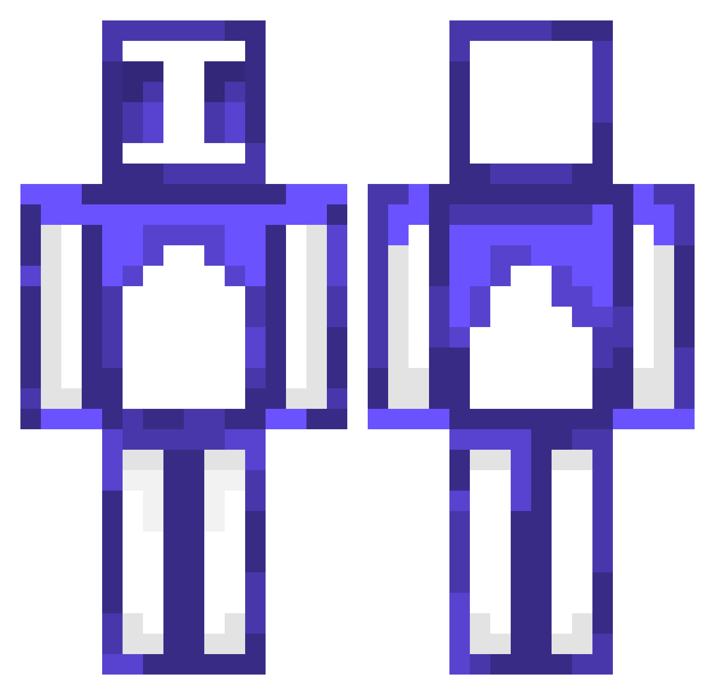 Crisps_67 Minecraft skin, front and back view