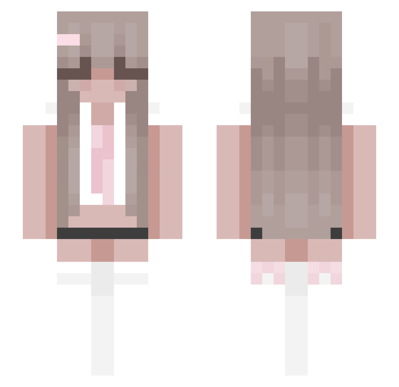 summcr Minecraft skin, front and back view