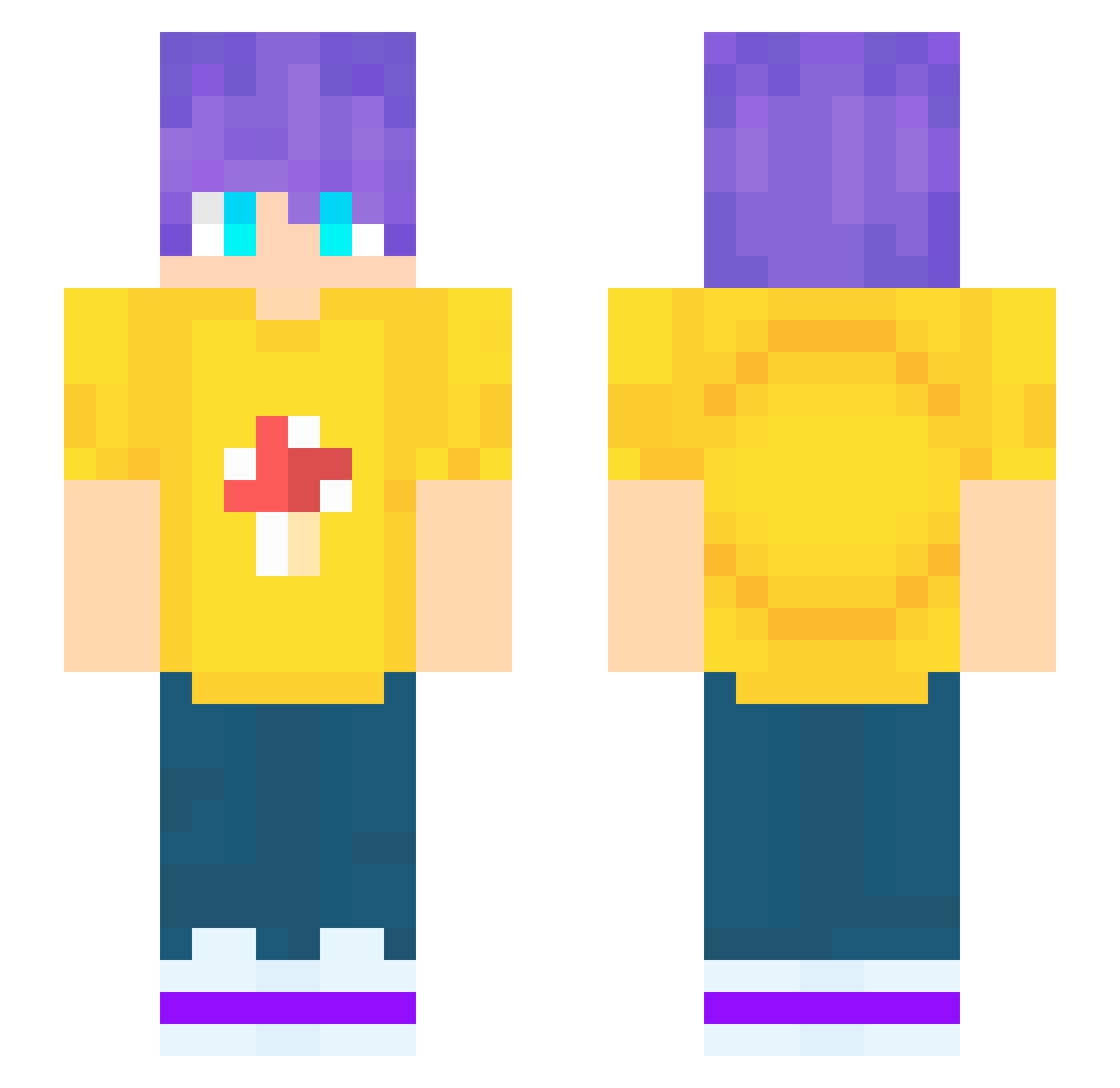 jm_delax Minecraft skin, front and back view