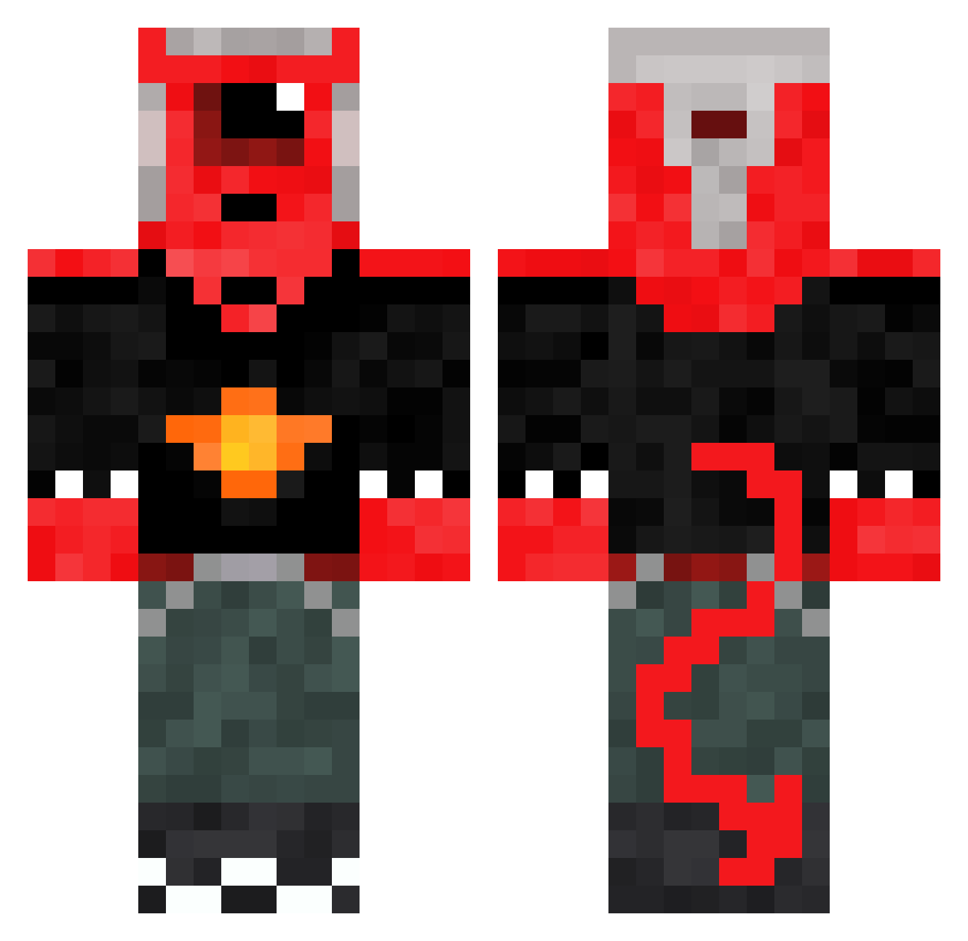 nein413 Minecraft skin, front and back view