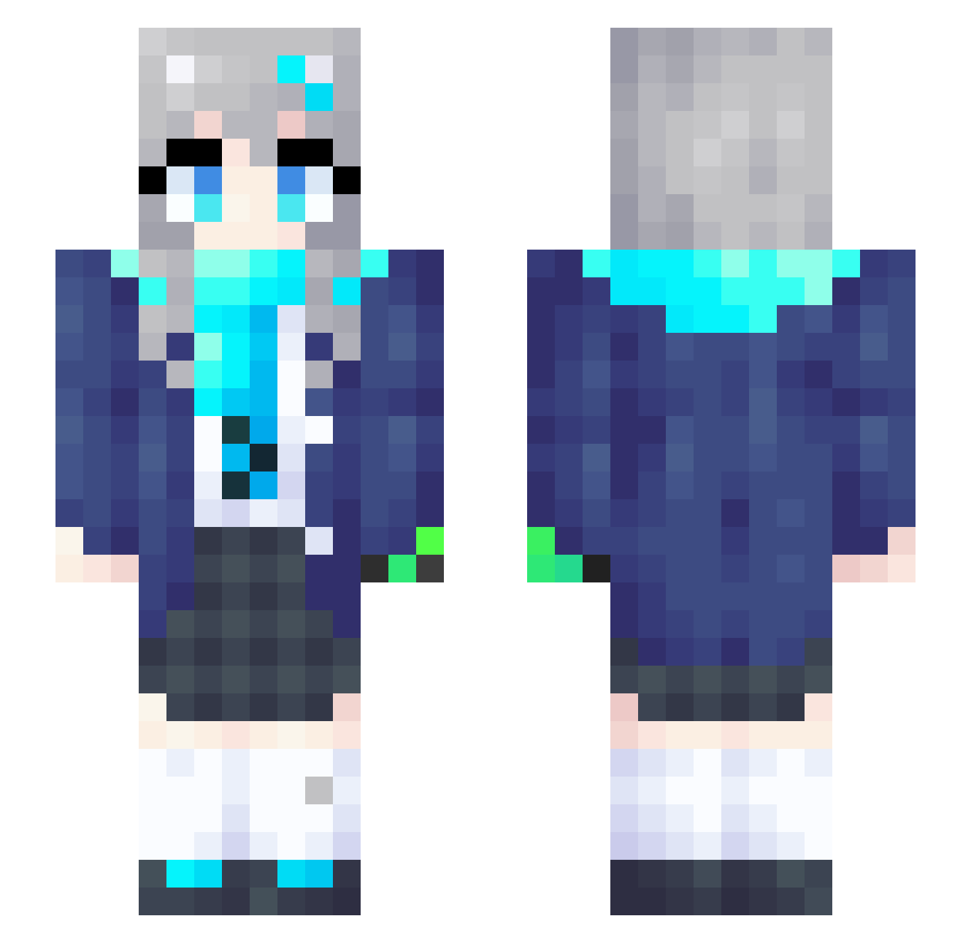 ROENA_smooooch Minecraft skin, front and back view