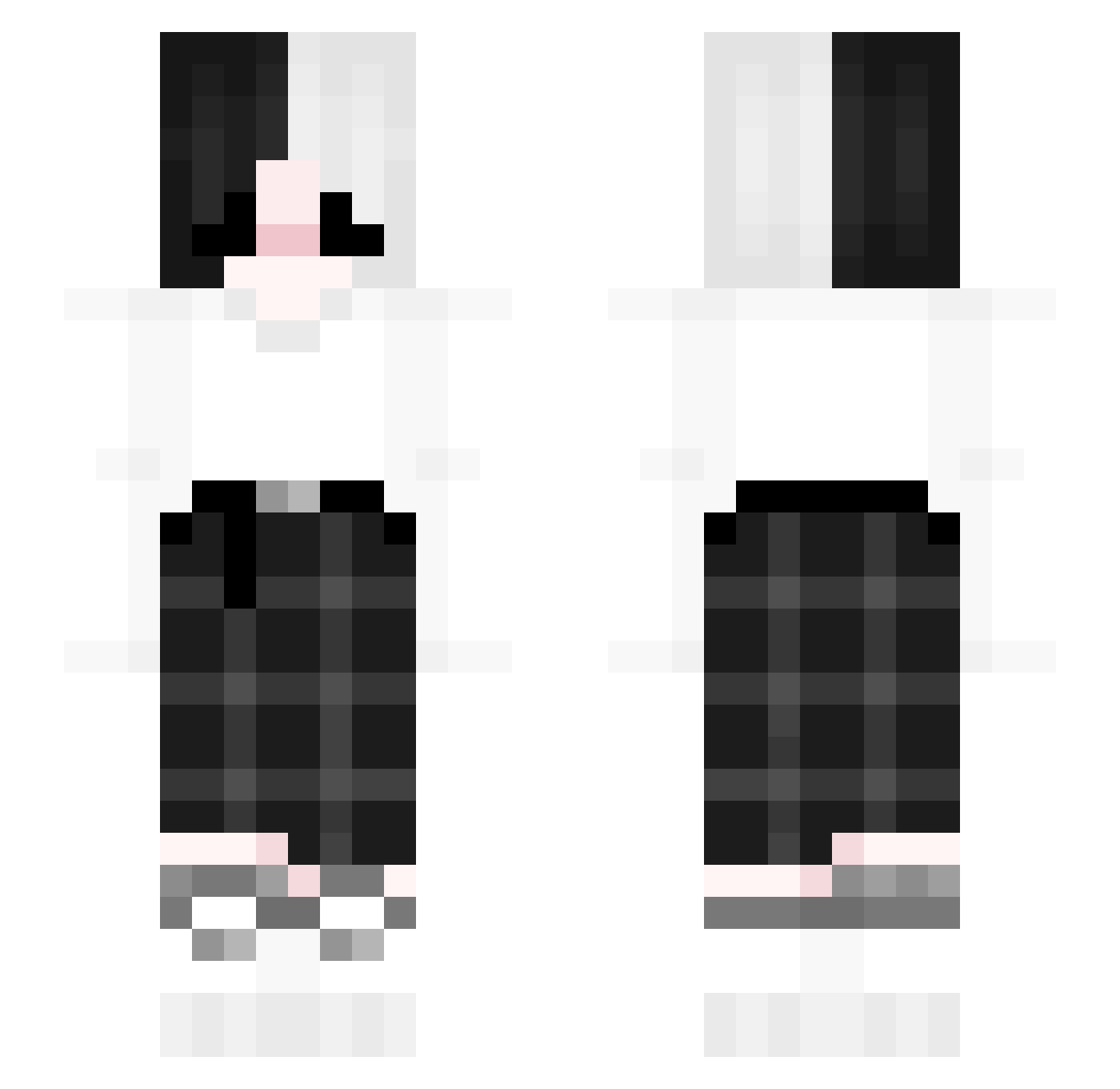 sangeq Minecraft skin, front and back view