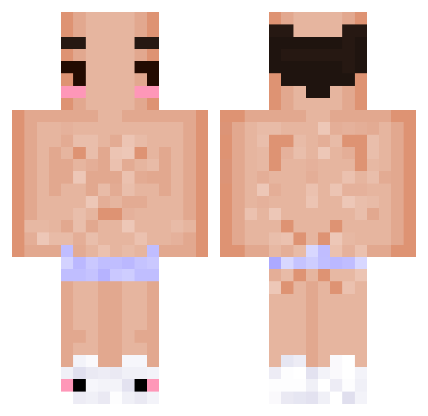 DookieCheese209 Minecraft skin, front and back view
