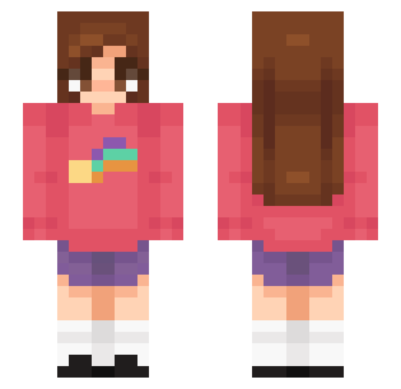 marsqspicz Minecraft skin, front and back view