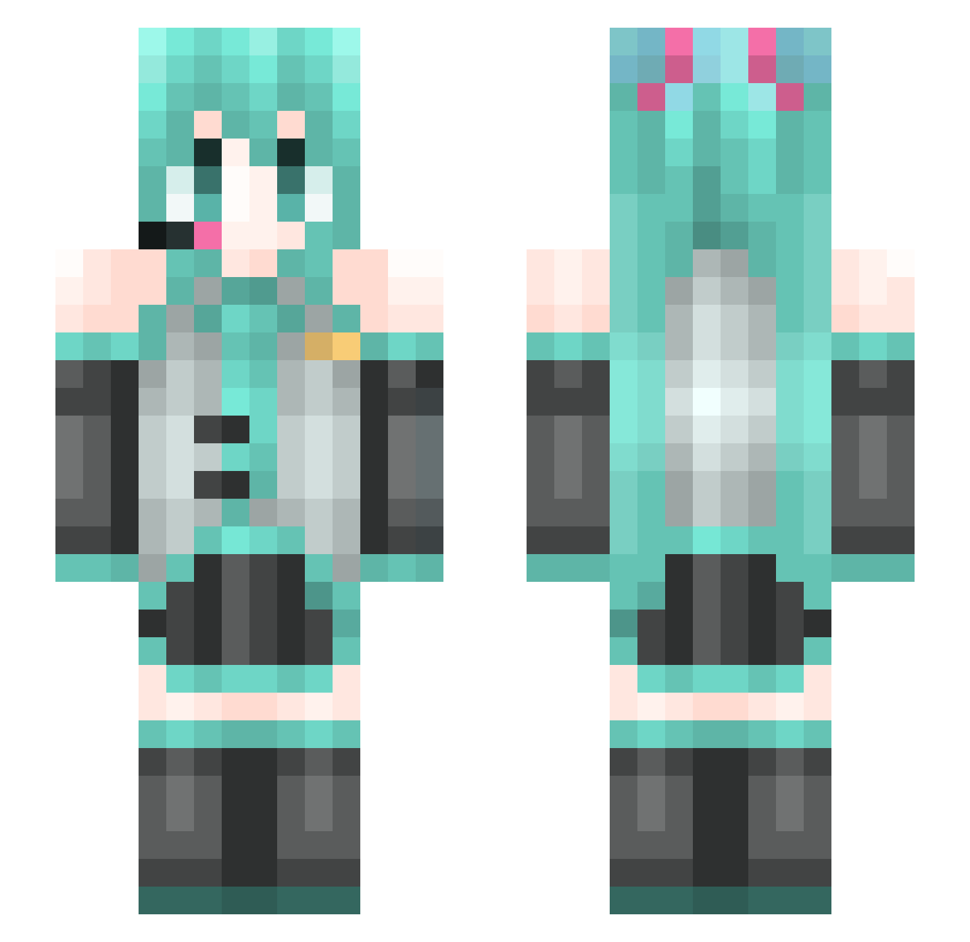 ReCollection_1 Minecraft skin, front and back view