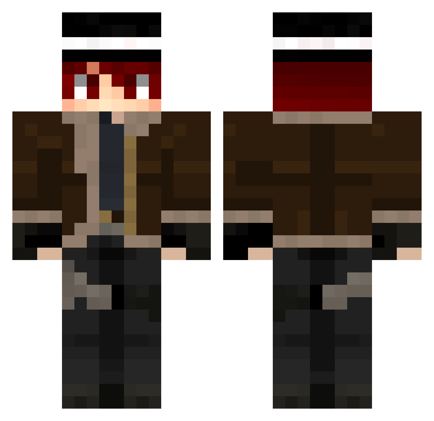 zLancelot_ Minecraft skin, front and back view