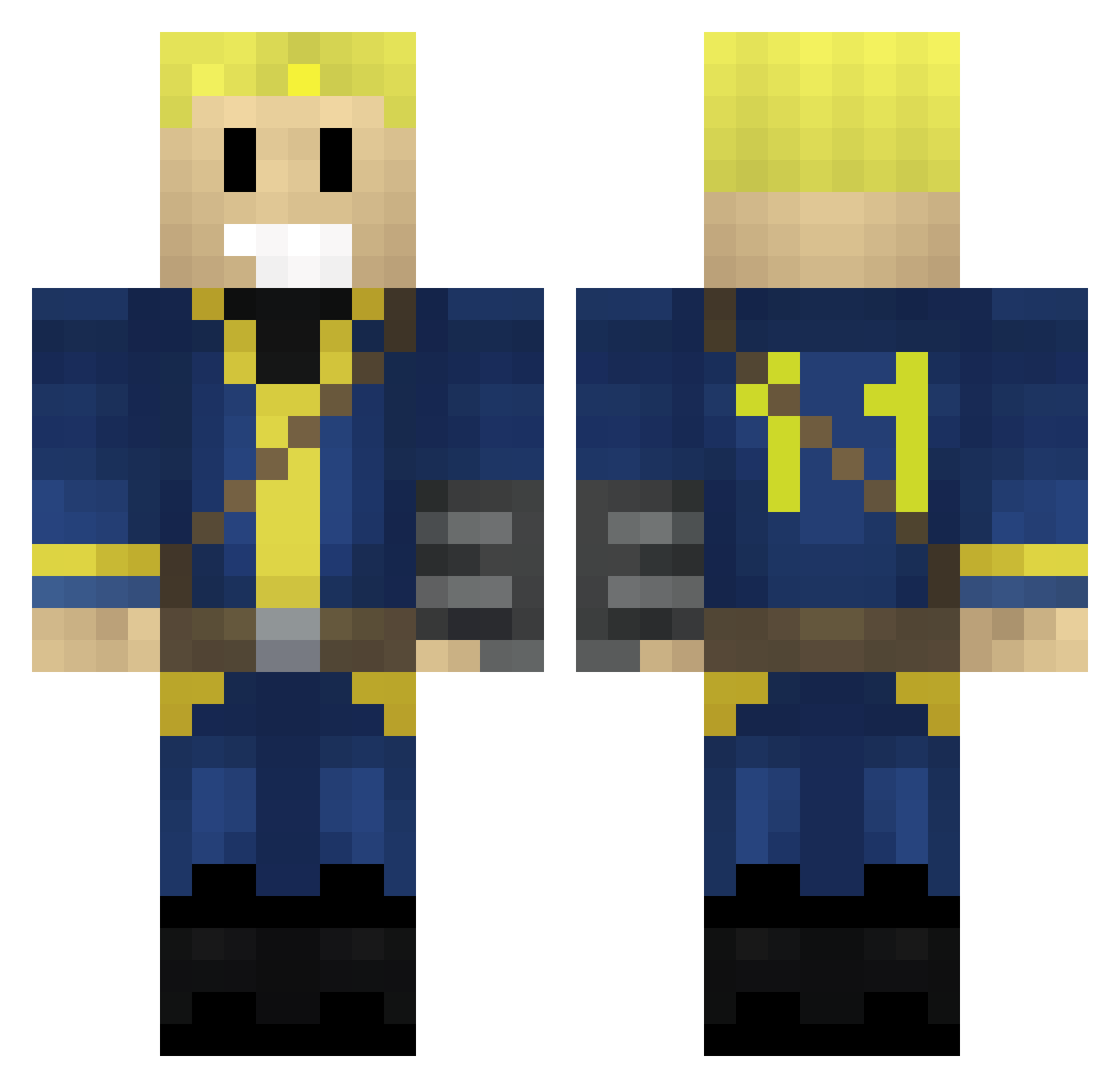 Sopalin_ Minecraft skin, front and back view