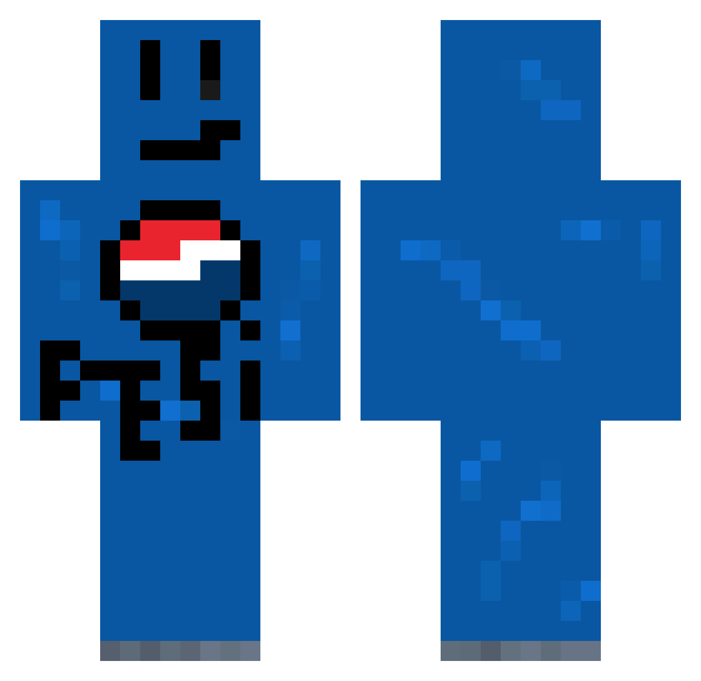 MassiveMistake Minecraft skin, front and back view