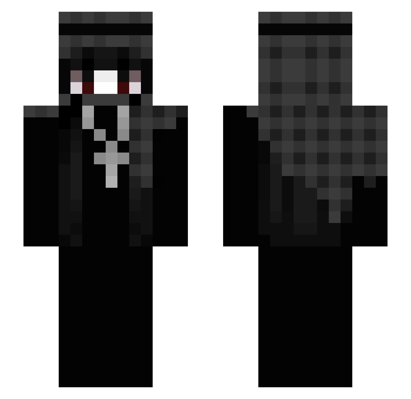 EliteStrikes Minecraft skin, front and back view
