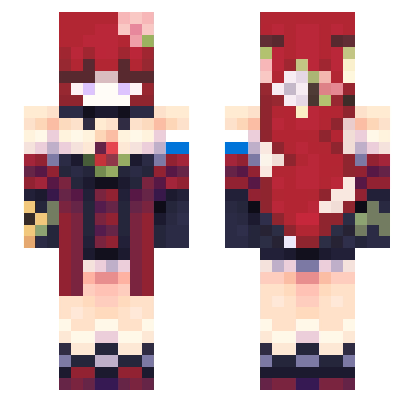 VSmolnyy Minecraft skin, front and back view