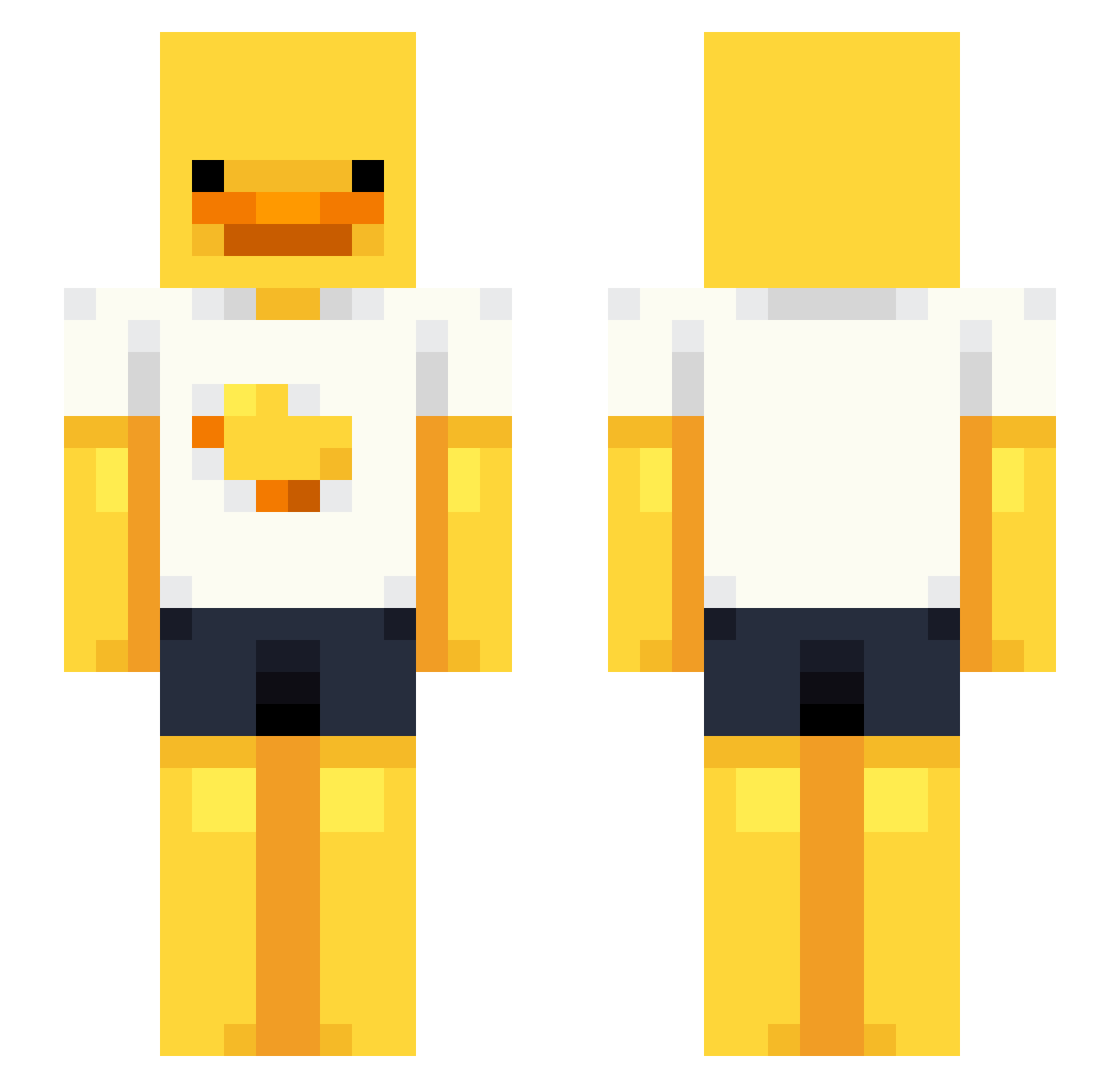 swordmaster27 Minecraft skin, front and back view