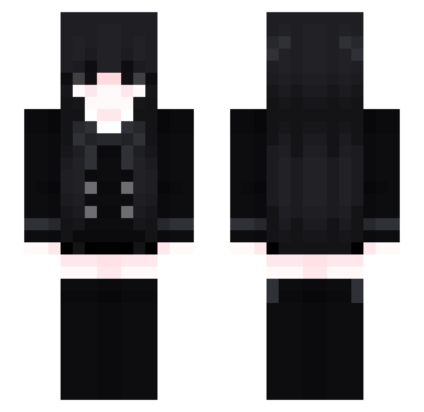 OssiRP Minecraft skin, front and back view