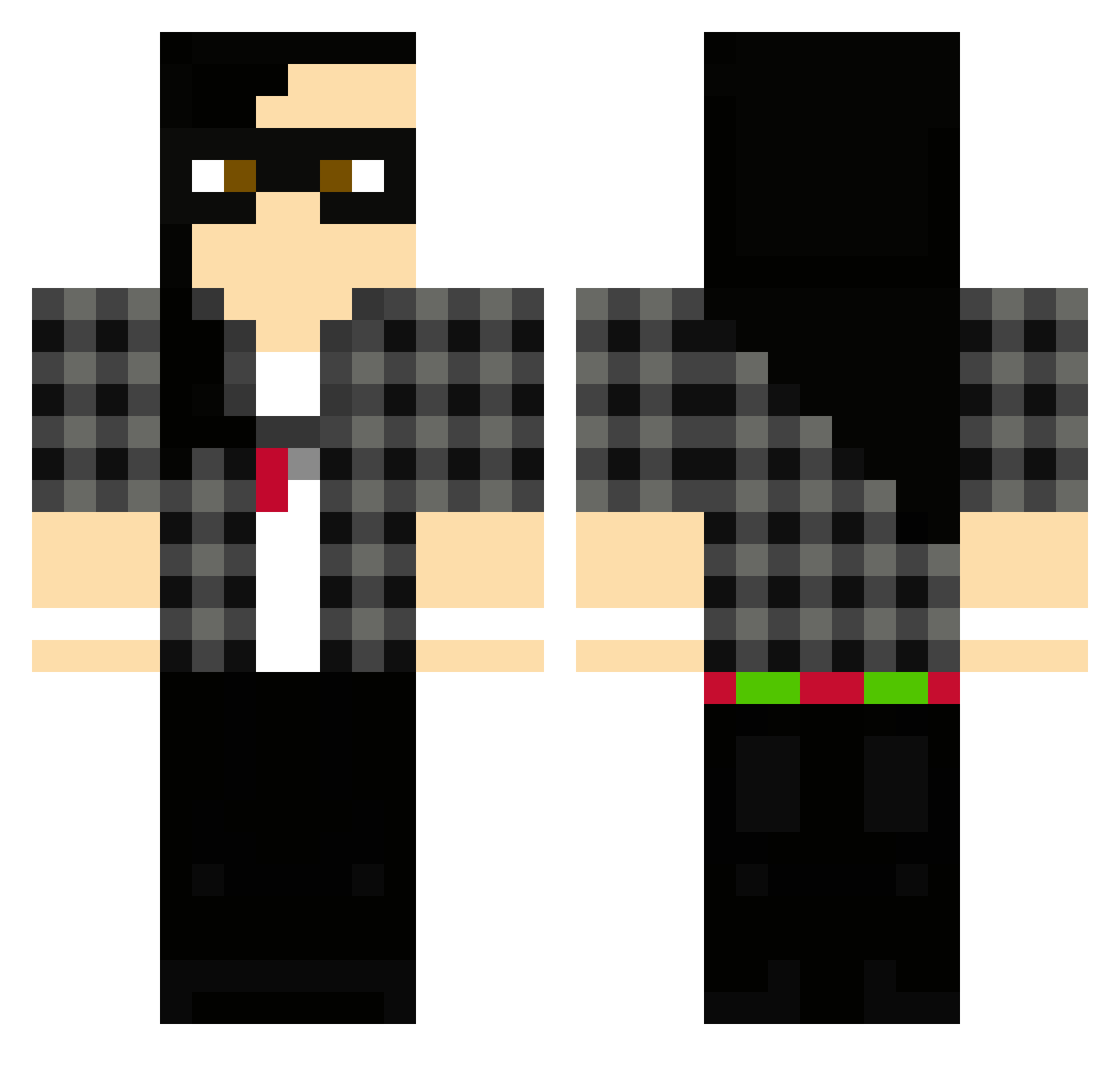 jwalsh423 Minecraft skin, front and back view