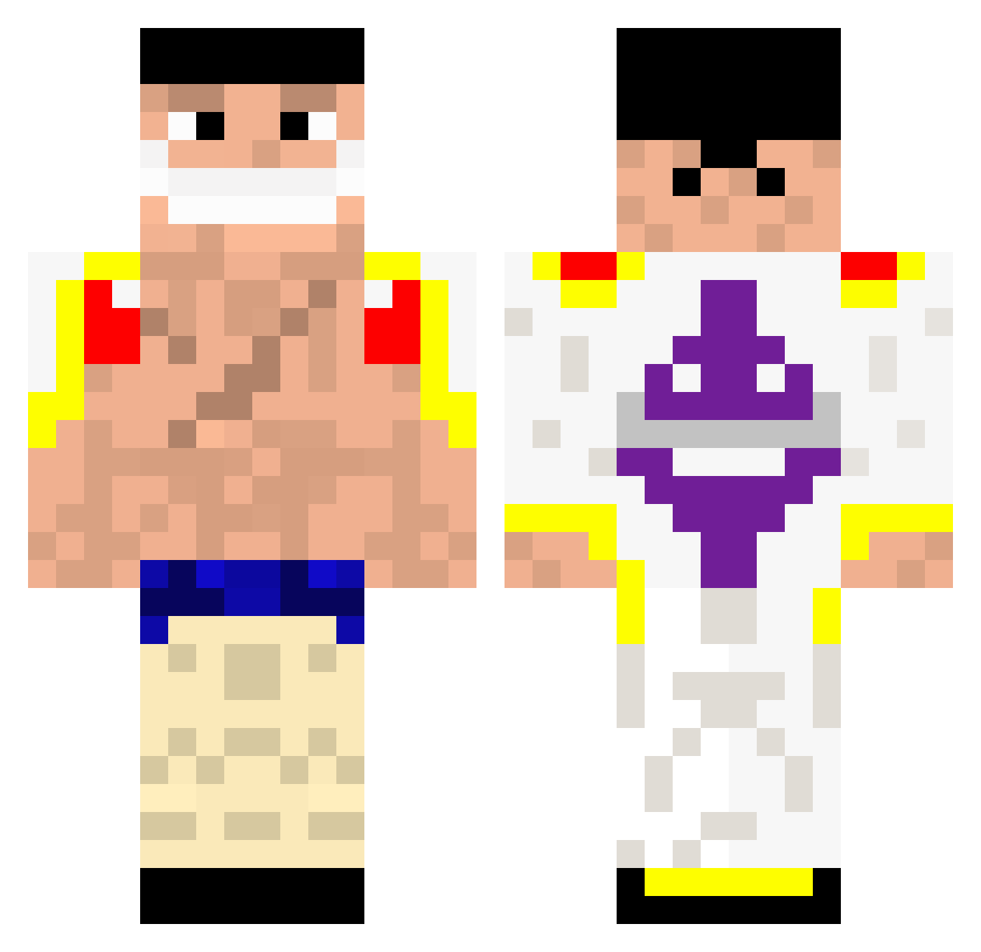 Melvin2009 Minecraft skin, front and back view