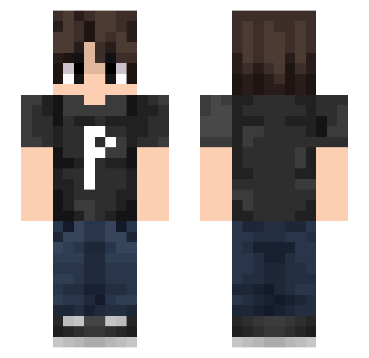 0phiil Minecraft skin, front and back view