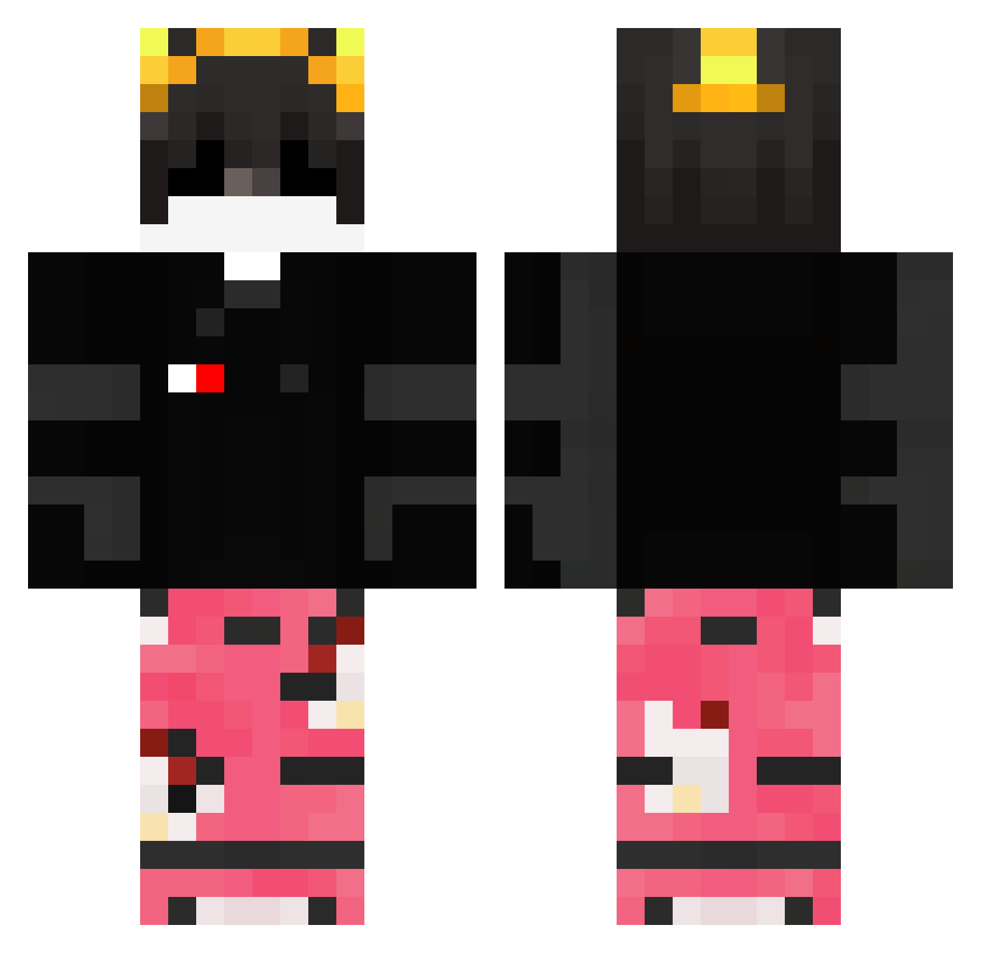 BrunoTheMvp Minecraft skin, front and back view