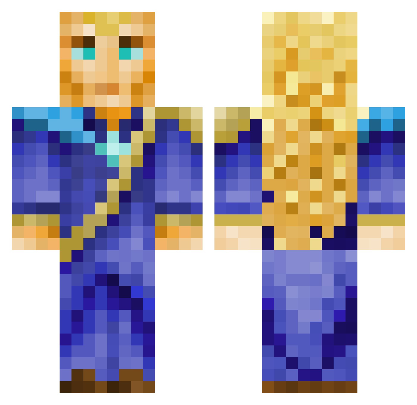 marektowarek7 Minecraft skin, front and back view