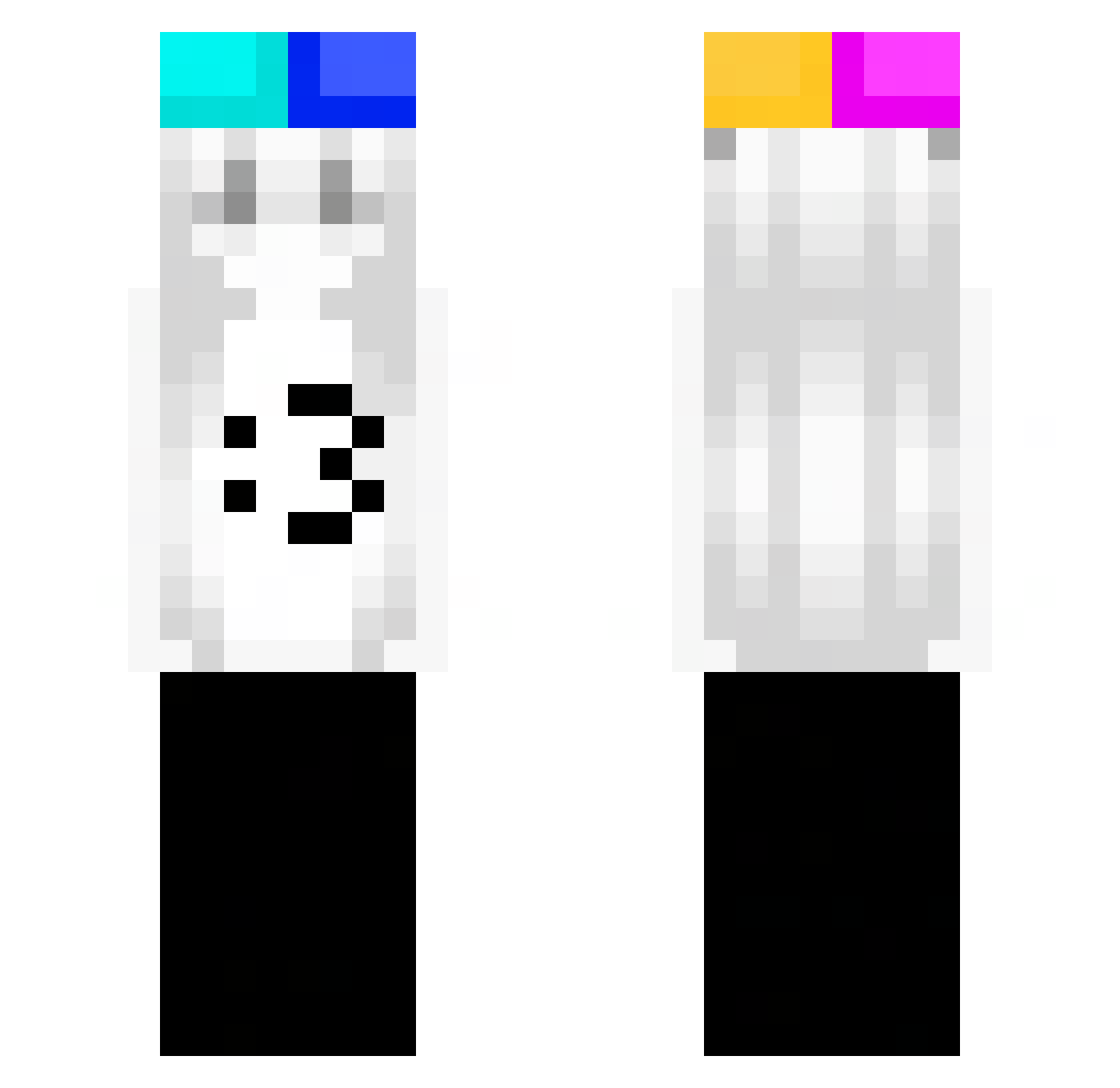 s2my Minecraft skin, front and back view