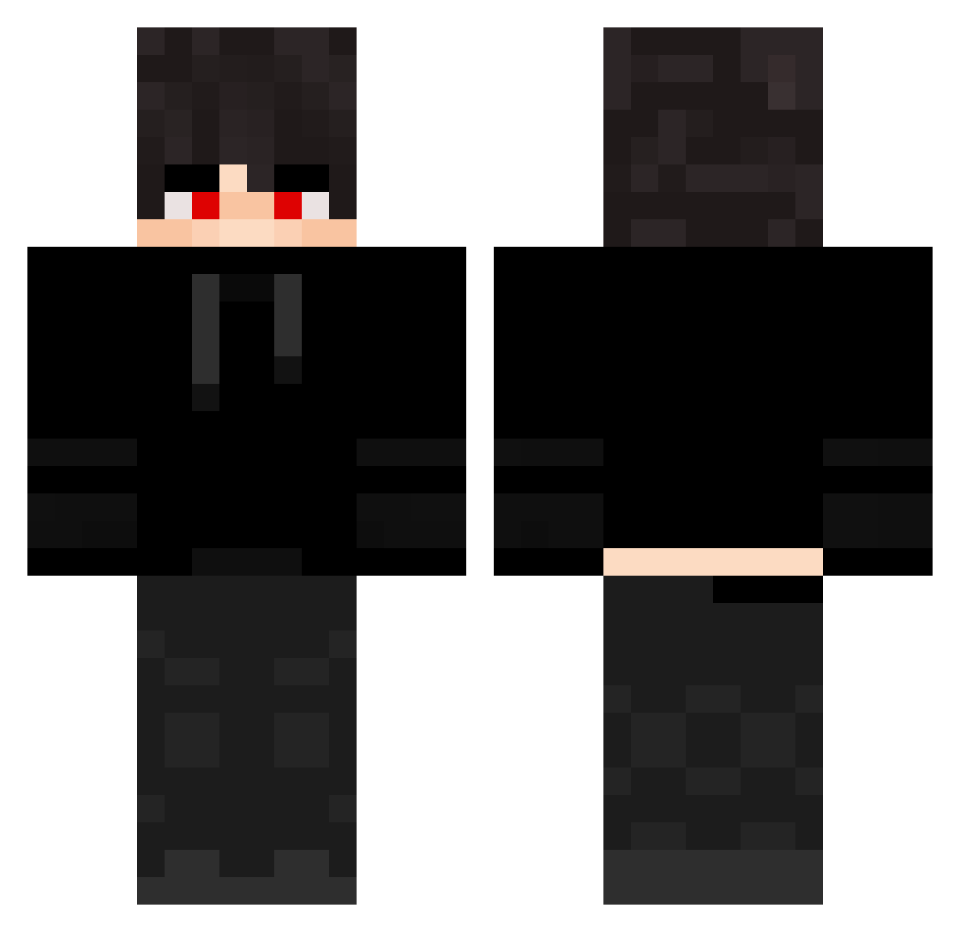 ThePhenix101 Minecraft skin, front and back view