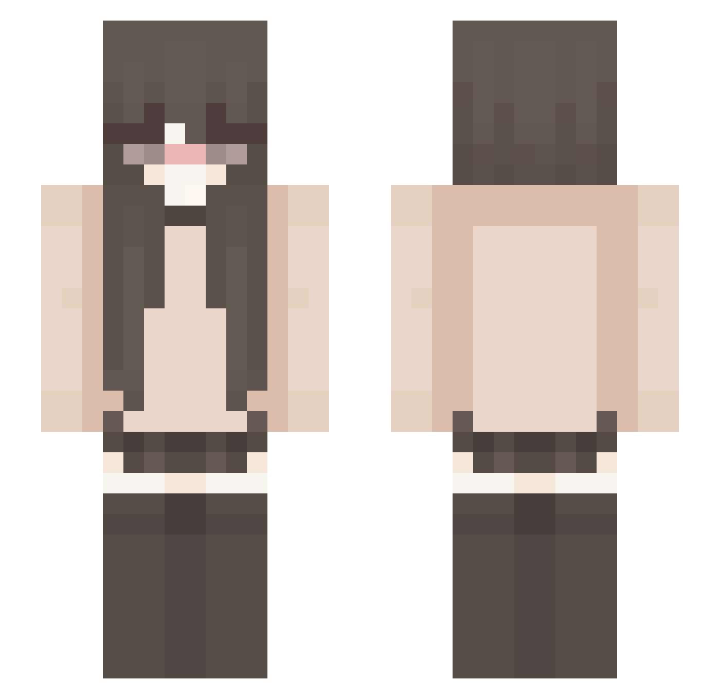 DiaSnap Minecraft skin, front and back view