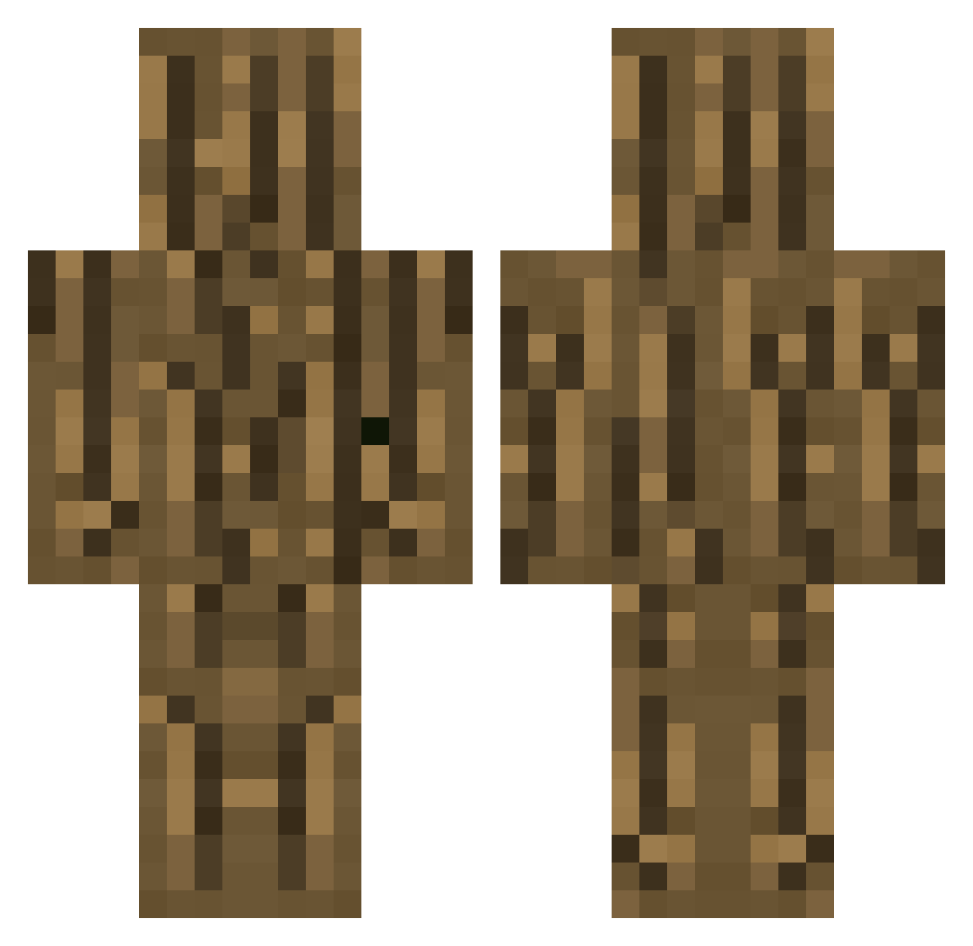 GabiXDemon Minecraft skin, front and back view