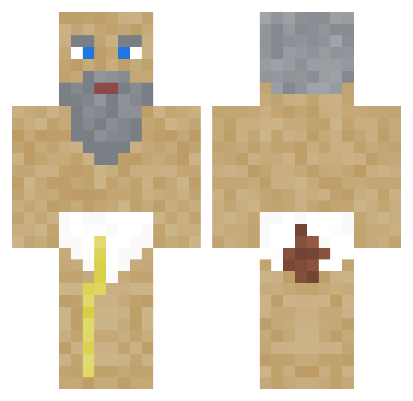 FRAGxKILLER Minecraft skin, front and back view