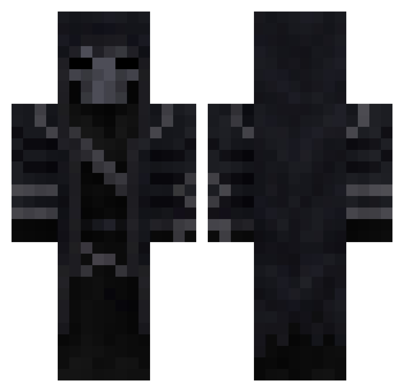 FORTUNE_BRUH Minecraft skin, front and back view
