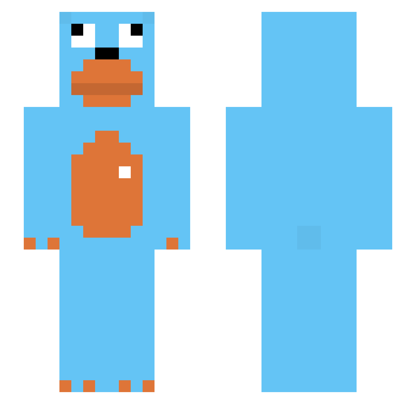 zige_Z Minecraft skin, front and back view