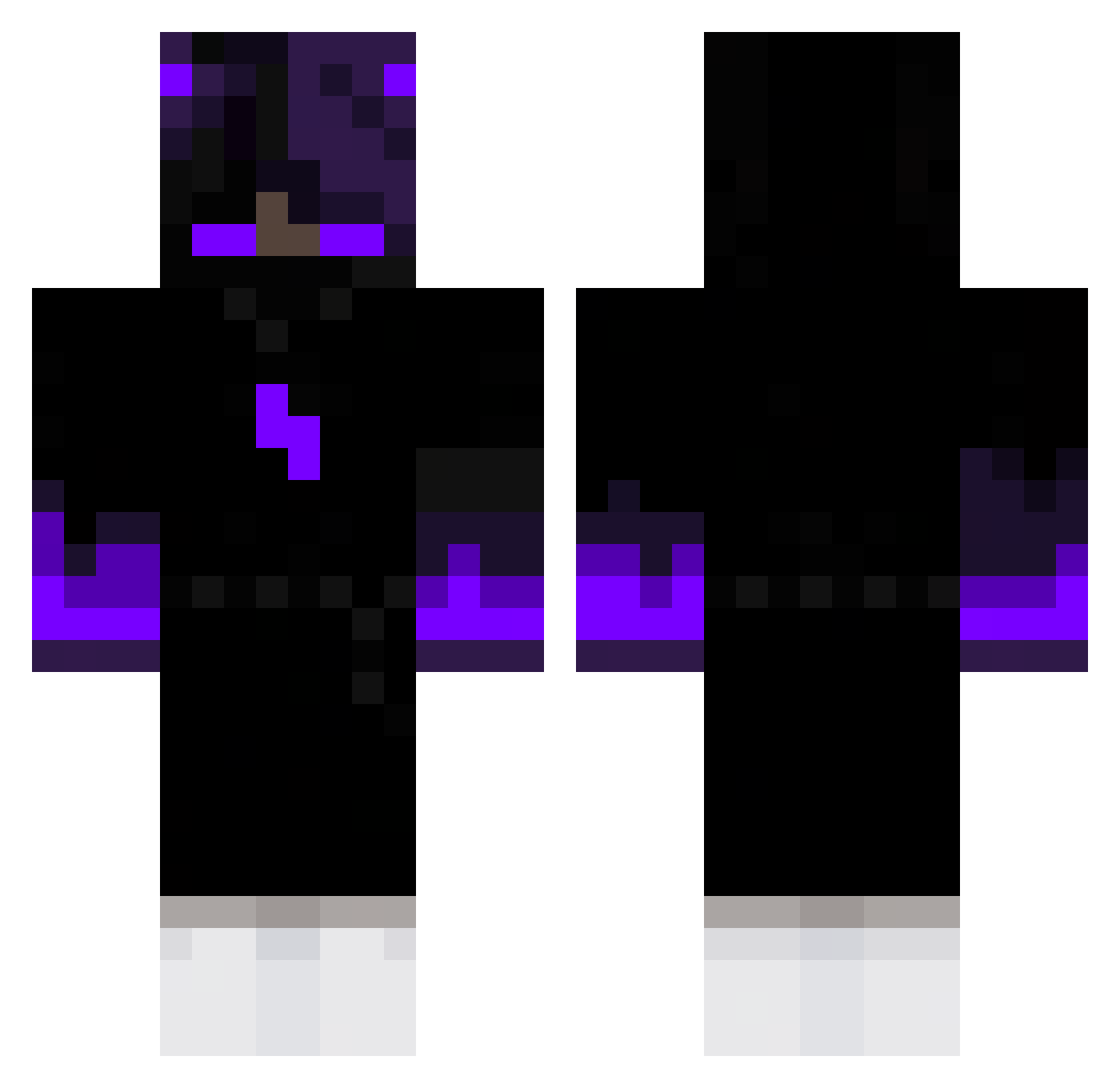 x_justen_x Minecraft skin, front and back view