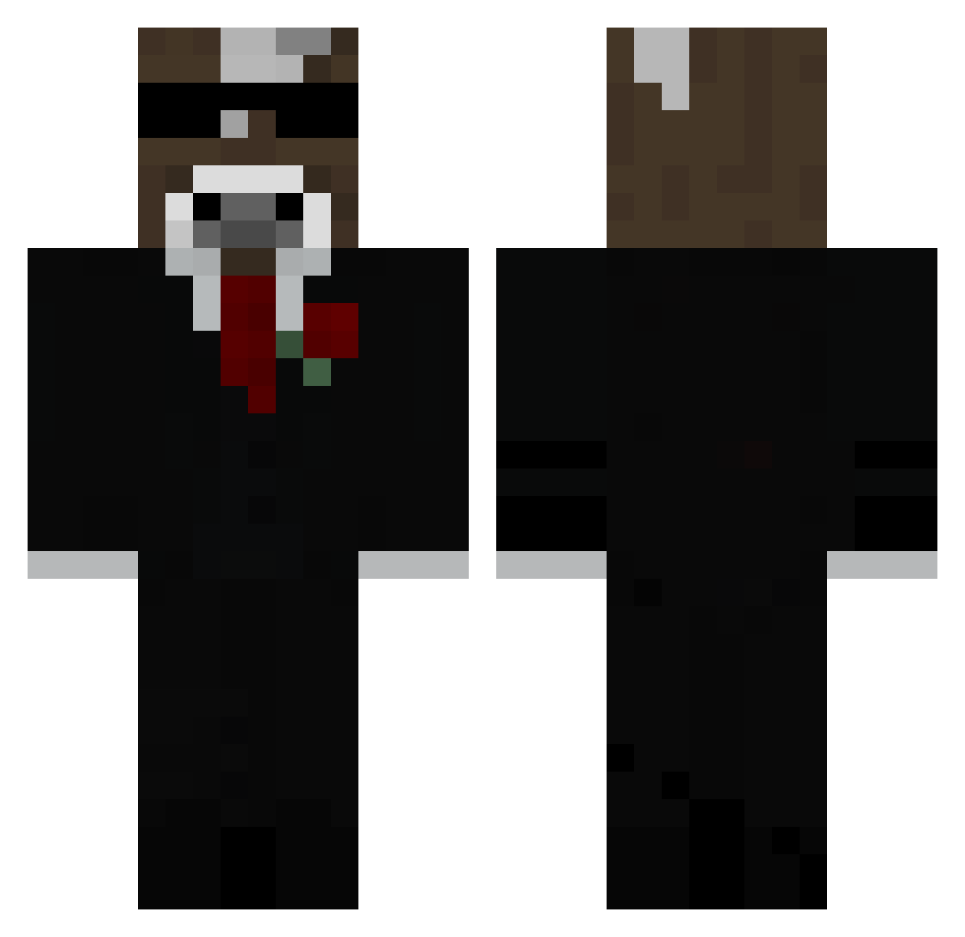 LionKing4321 Minecraft skin, front and back view