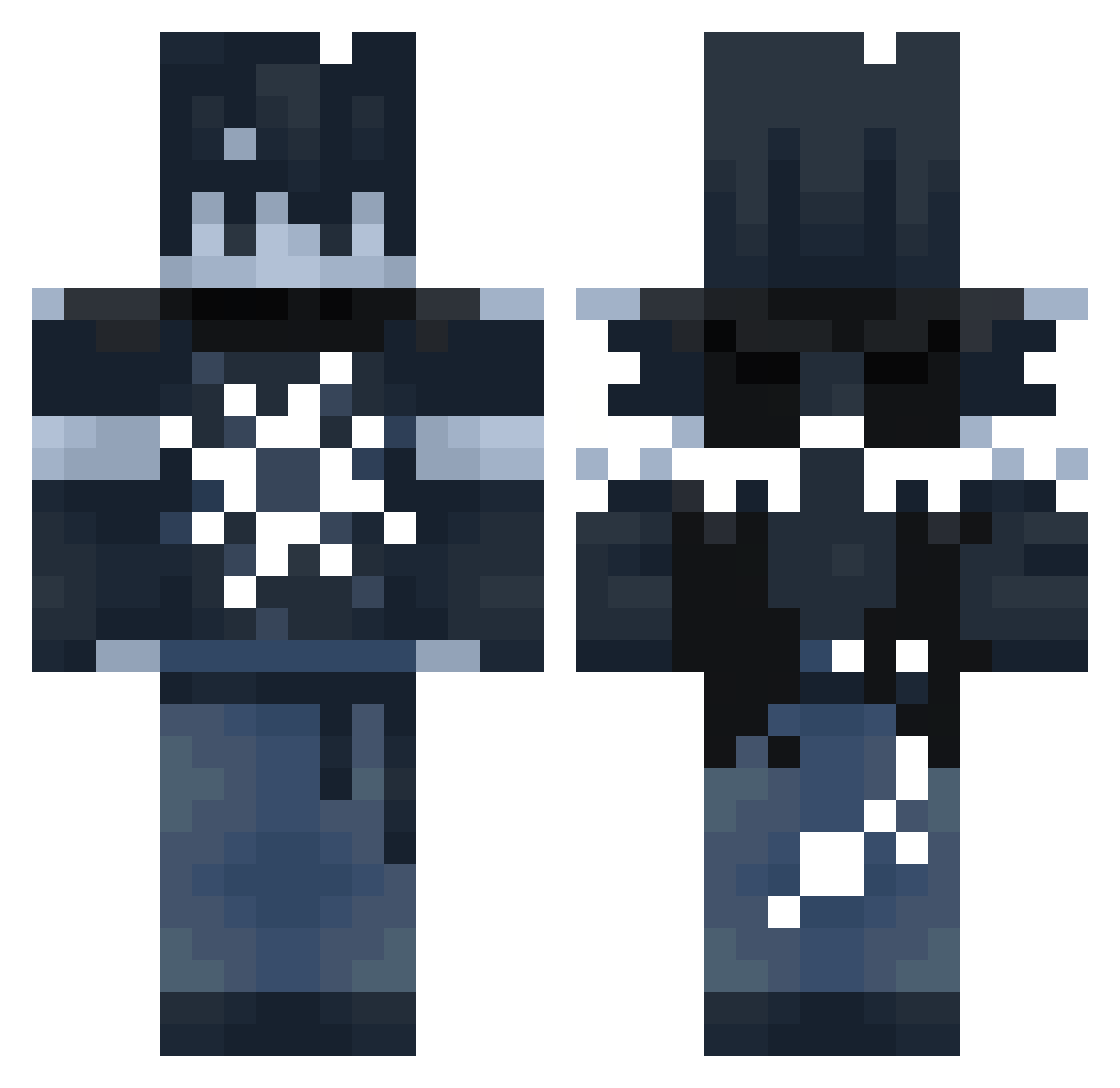 KarolGAW Minecraft skin, front and back view