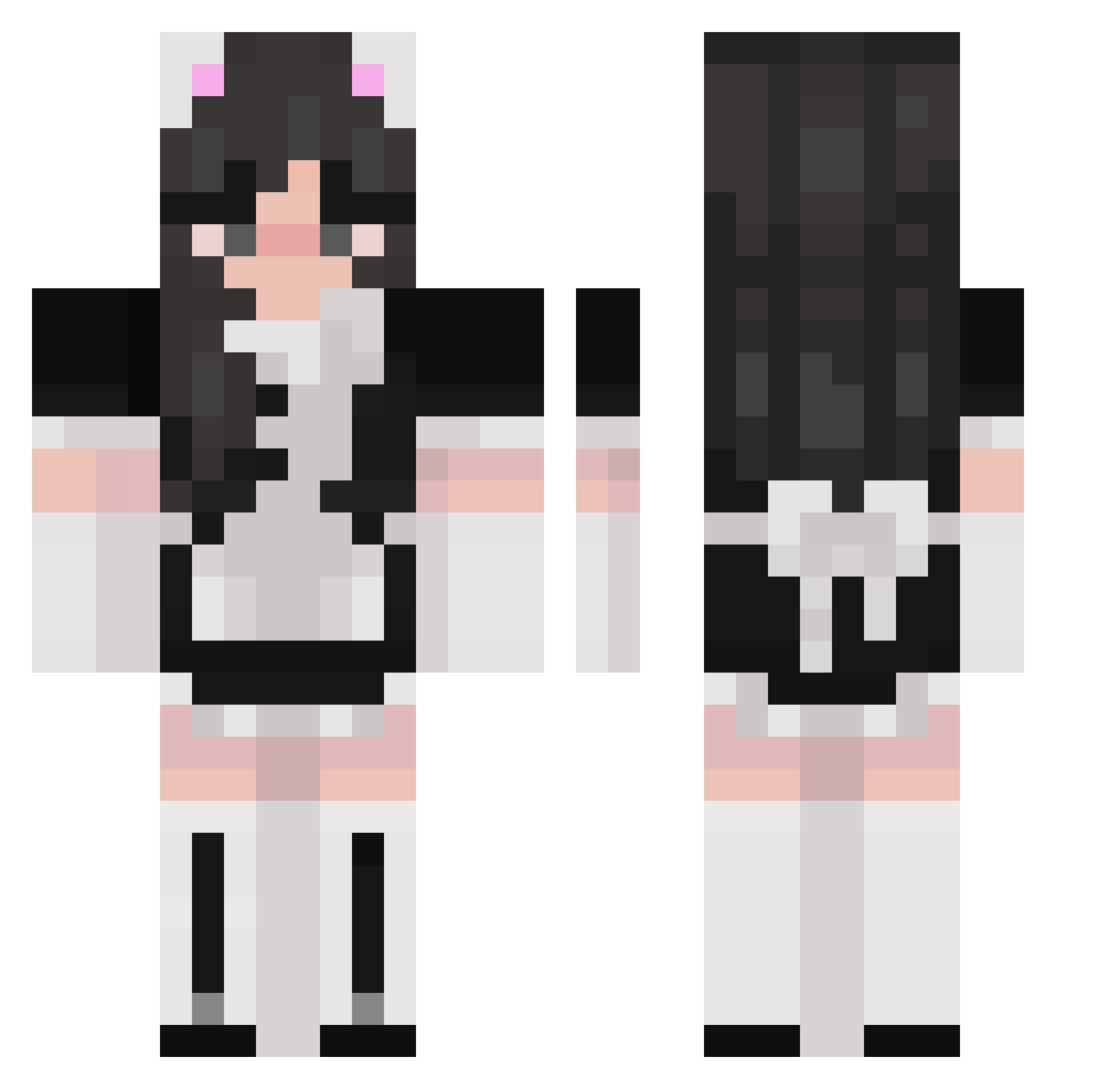 TrenchTopBandito Minecraft skin, front and back view