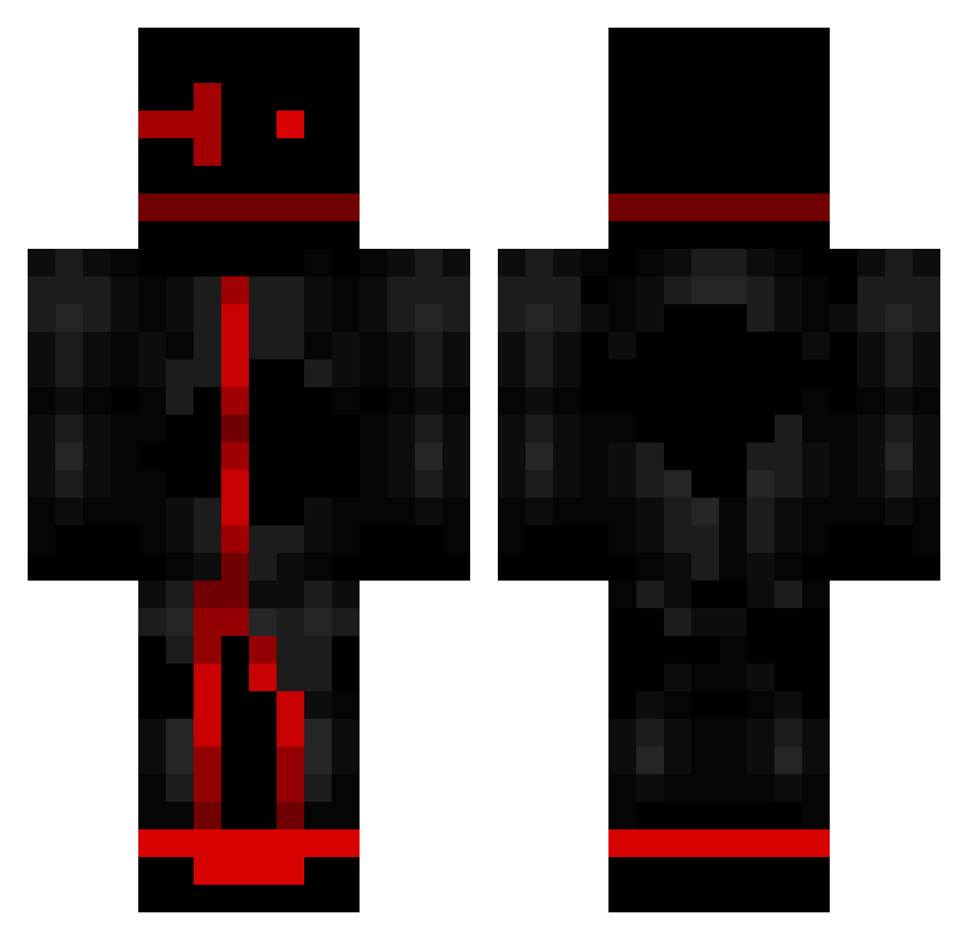 Smanx2014 Minecraft skin, front and back view