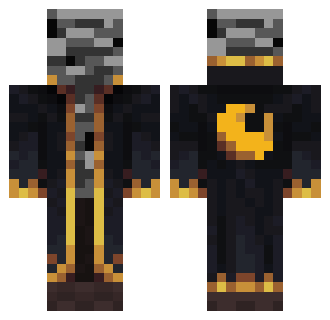 Wdoyle_ Minecraft skin, front and back view