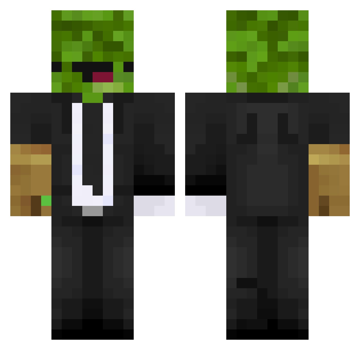 TomLee1415 Minecraft skin, front and back view